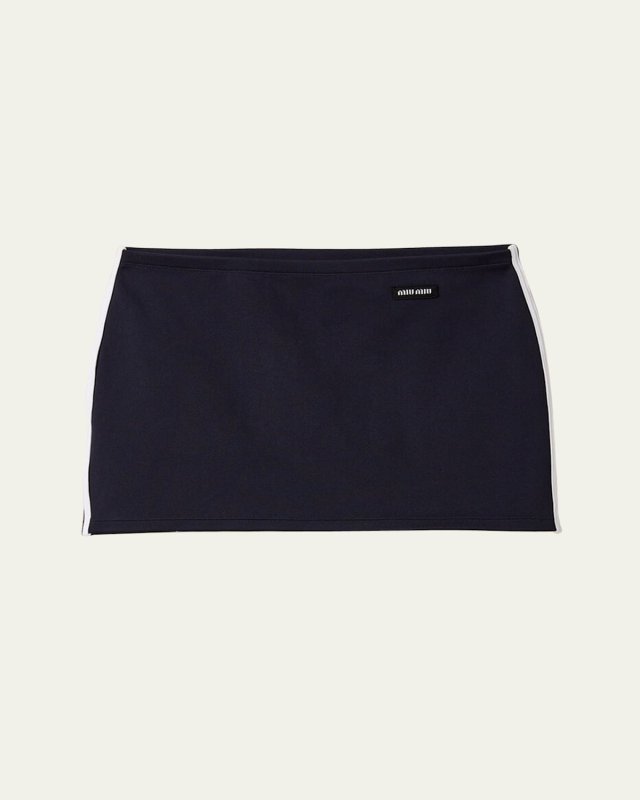 Side-Stripe Mini Tube Skirt
